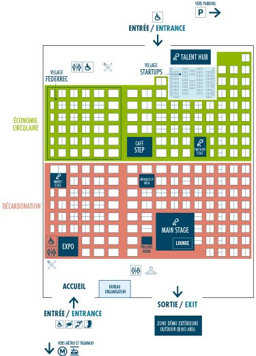 Le plan du salon STEP by Pollutec 2026