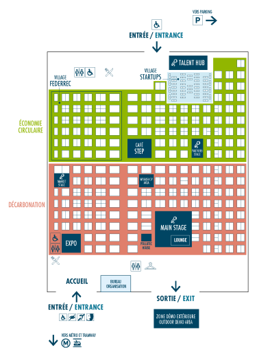 Le plan du salon STEP by Pollutec 2026